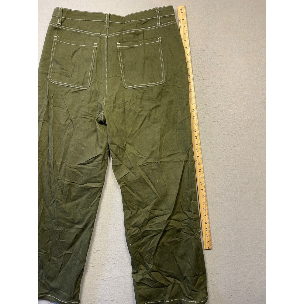 Hot Topic Cargo Pants Cotton Spandex Olive Green W16 Womens - Picture 4 of 6